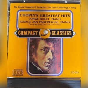 Chopin Greatest Hits CD Jorge Bolet Ignace Jan Paderewski Piano Classical Music